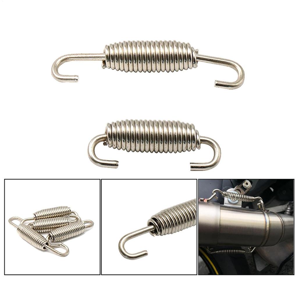 Motorcycle, Exhaust Pipe Spring, Stainless Steel Muffler Spring, Heat Resistant 272°F (1,200°C), Universal Use,
