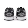 Jordan Air Jordan 1 Slip Resistant Abrasion Resistant Low top Vintage Basketball Shoes Men's Black White Gray 553558-132(Team59-)