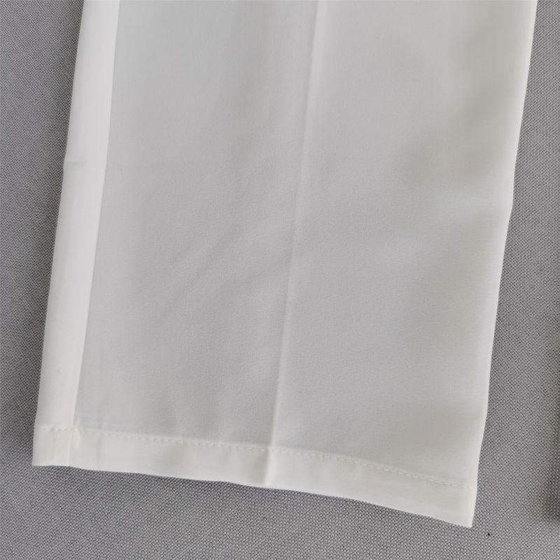 Silk Cotton White Work Pants Spring and Summer New Arrival Elastic Waist Silm Suit Pants Silk Cotton Casual Pants Pants Women