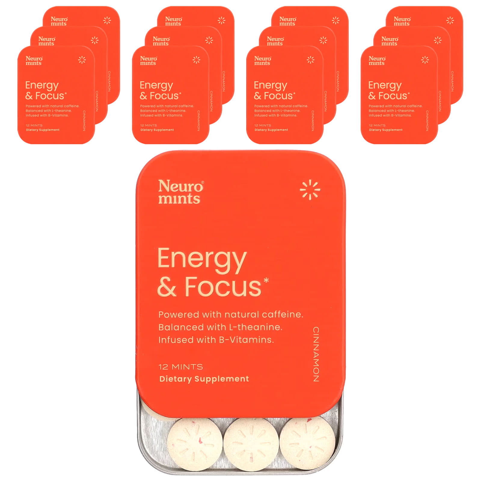 

Neuromints, Energy & Focus, Cinnamon, 12 Pack, 12 Each