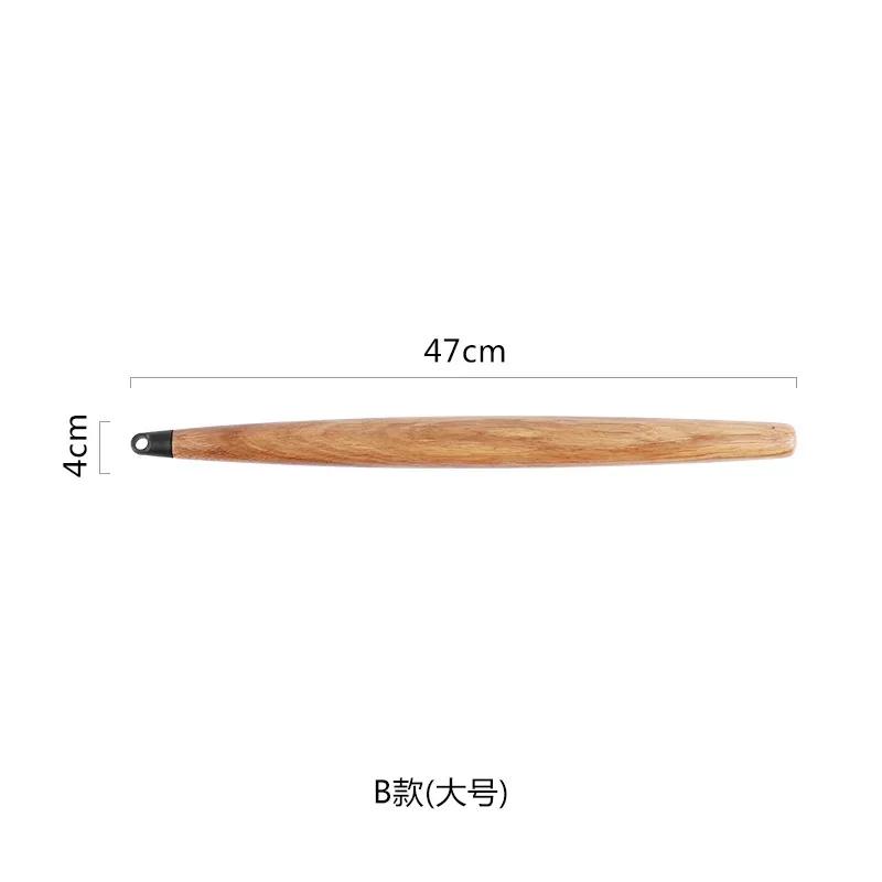 White Oak Rolling Pin Wooden Kitchen Environmentally Friendly Solid Flour Stick Dumpling Stick Baking Tool