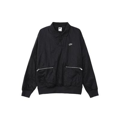 Nike Športové oblečenie Circa Pánska bunda s logom s pevnou potlačou a zapínaním na zips Vrchné oblečenie Čierna DR6077-045