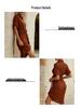 Elegant European & American Style Lace-up Shirt Dress with Adjustable Lapel and Waist-cinching Design - Fashionable Women's Attire for 2026.
