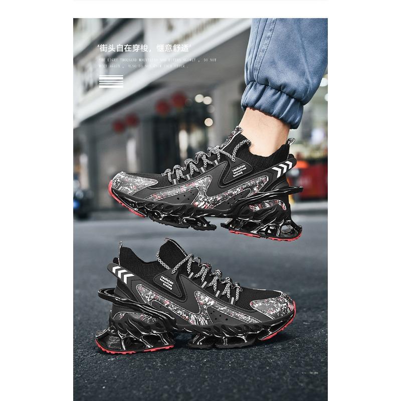 Men's High-Top Blade Sneakers Fashion Sock Collar Athletic Shoes Non-Slip Shock-Absorbing Running Shoes for Outdoor