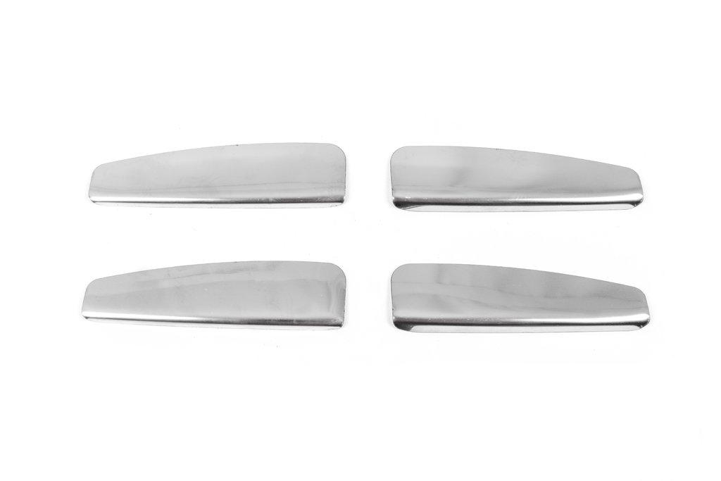 Topped Handle Pads (8 Parts, Stainless Steel) OmsaLine - Italian Stainless Steel for Fiat Linea 2006-2018