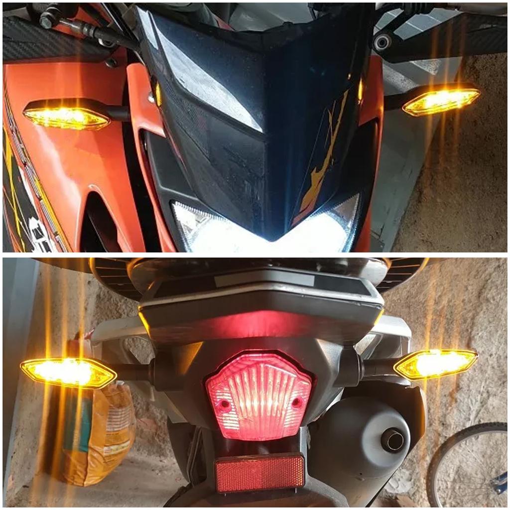LED Turn Signal Lights Indicator Lamps For Yamaha FZ1 N FZ8 FZ6 FZ-6R TDM900 XJ6