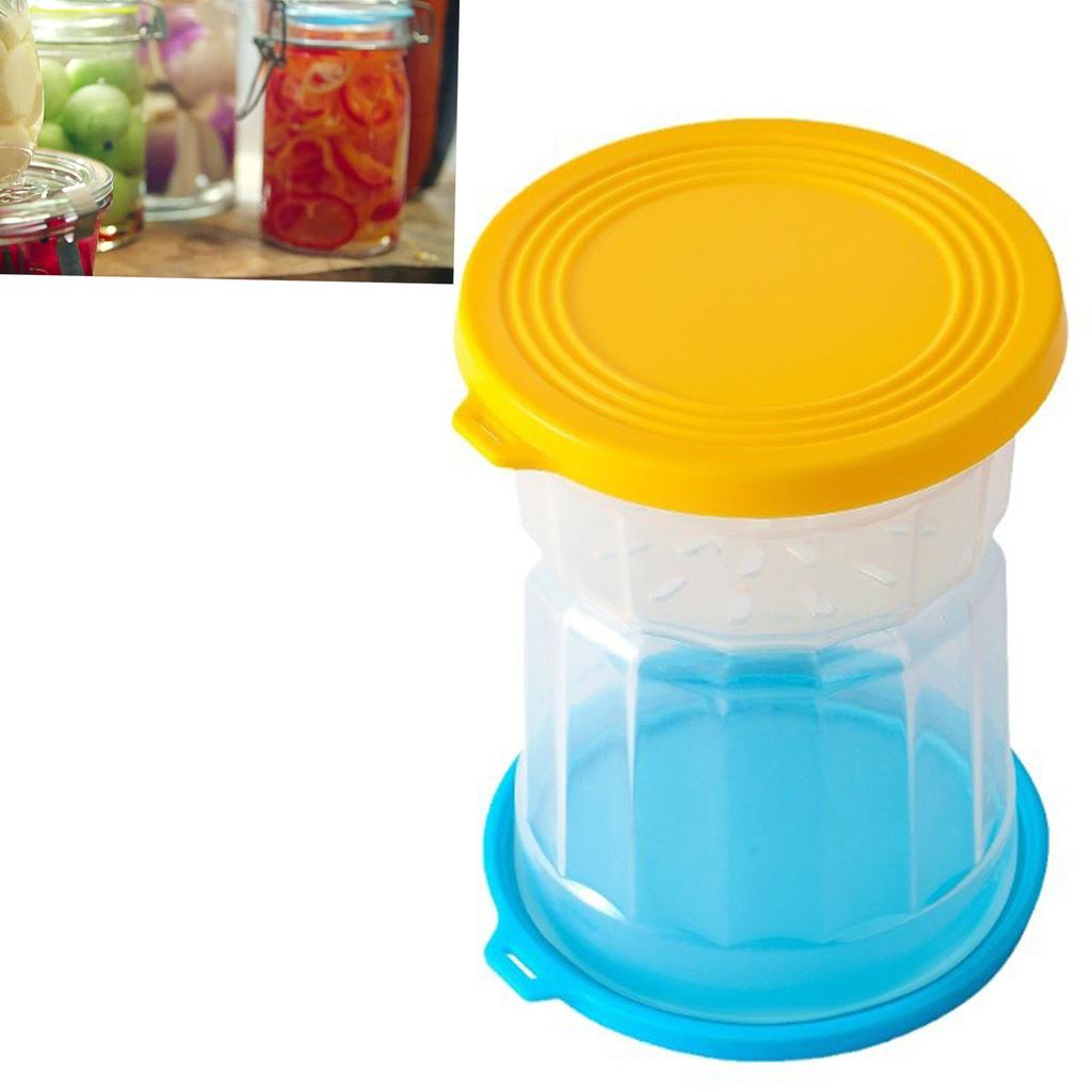 Pickle Jar Olive Hourglass Jar Airtight Pickle Juice Separator Jar Pickle Flip Jar for Gherkin Jalap