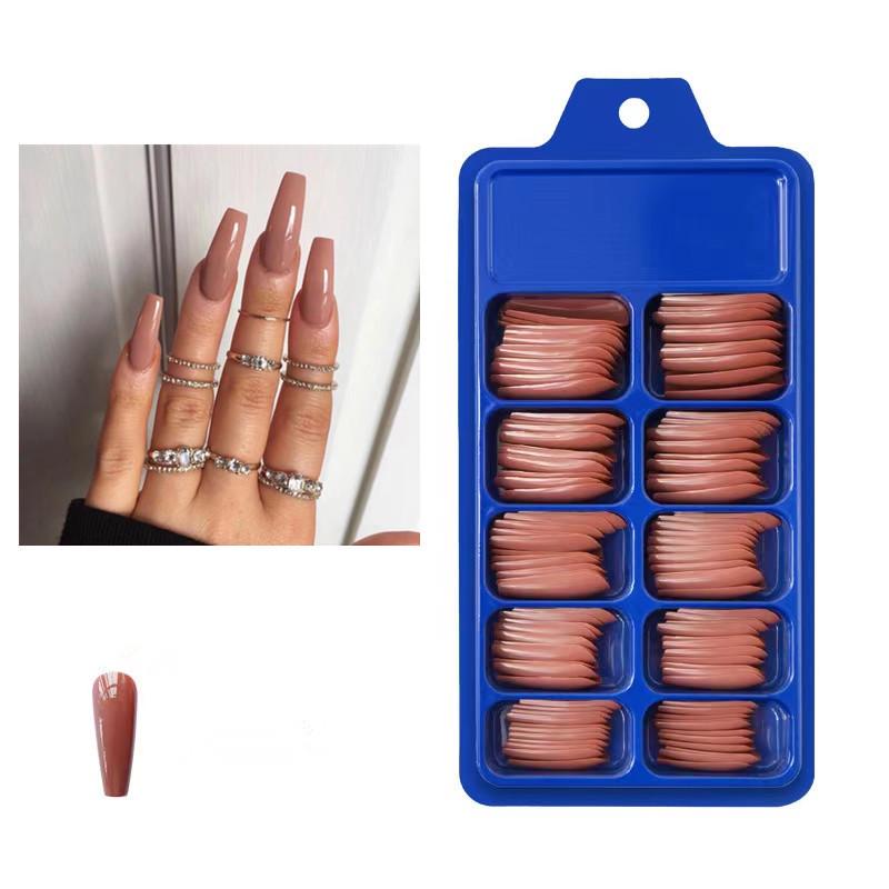 

Балетные накладные ногти: 100 Однотонных носибельных наклеек для нейл-арта в форме гроба