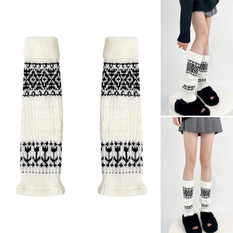 Elegant Knitted Boot Socks Women Girls Piled Up Socks Leg Warmer Enjoy Comfort for Daily Use in the Autumn and Winter