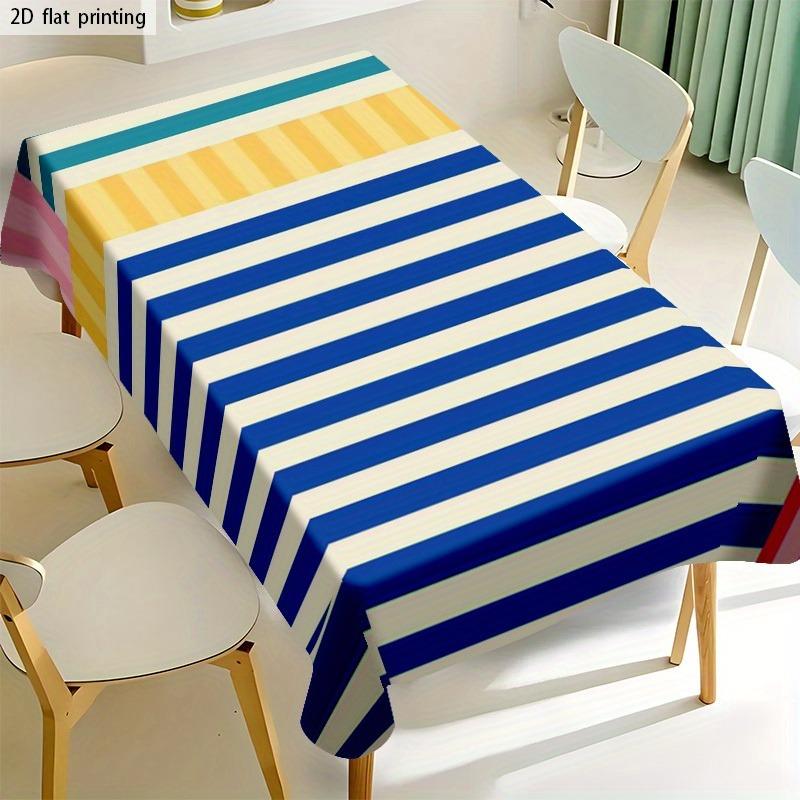 1pc Soft, Fashionable and Beautiful 2D Flat Tablecloth, Machine Washable and Easy To Cleanzyc