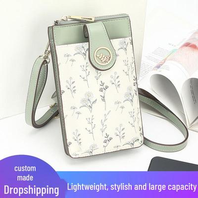 New Women's Stylish Coin Purse & Phone Bag: Summer Shoulder and Crossbody Messenger with Sweet Print