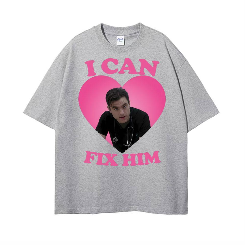 I Can Fix Him Patrick Ball As Dr Frank Langdon Heart T Shirt Unisex Women Fashion T Shirts Short Sleeve Comfort Tshirt Streetwear
