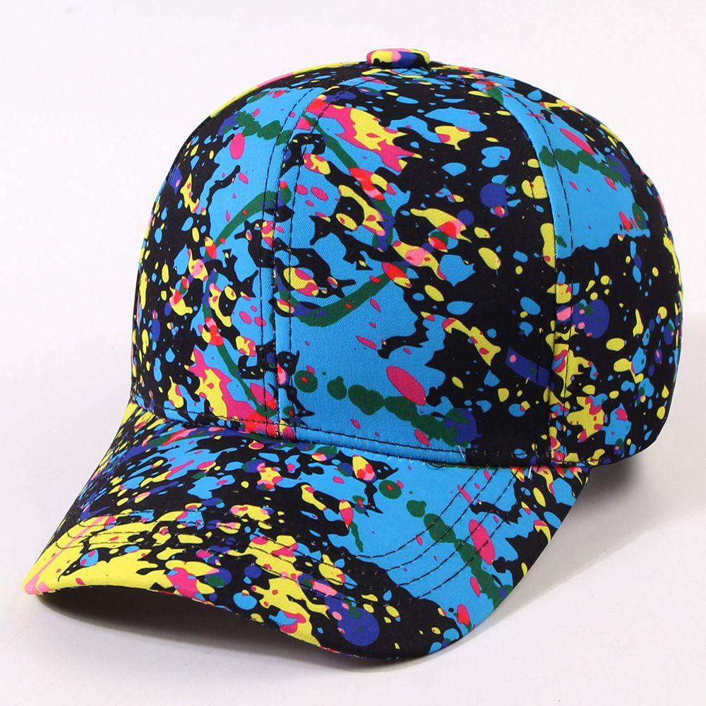 Graffiti Printed Baseball Cap Women's Summer Adjustable Snapback Hip Hop Street Style Casual Sunshade Youth Hat