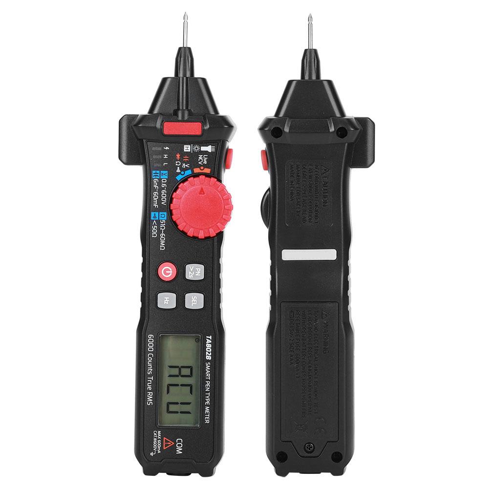 Pocket Pen Multimeter Portable Mini Smart Digital Meter Ammeter TA802B Auto Recognition