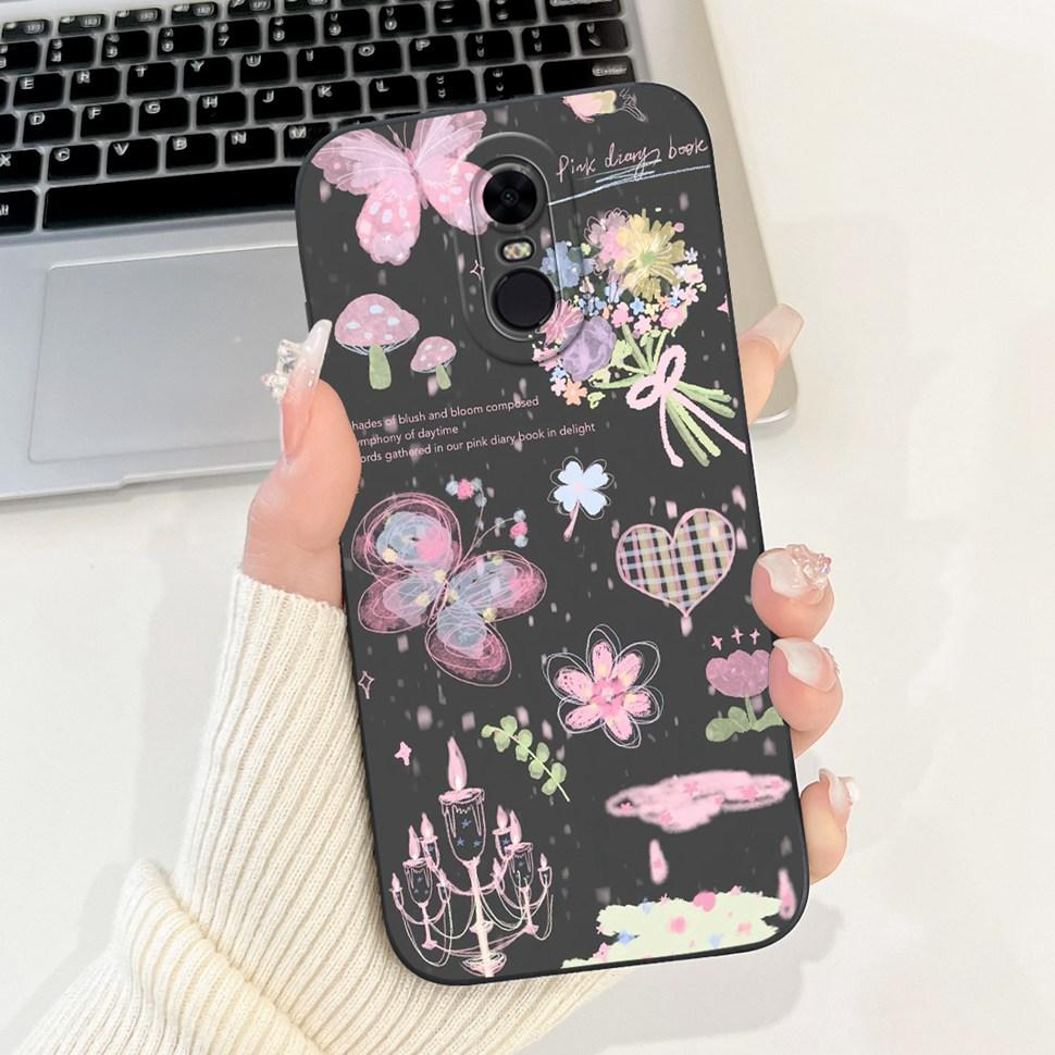 Husă Colorată cu Model Pentru Xiaomi Redmi 5 Plus Note 5 Subțire Huse din Silicon Moale Pentru Redmi5 Plus (Redmi Note5) Coperta Coque