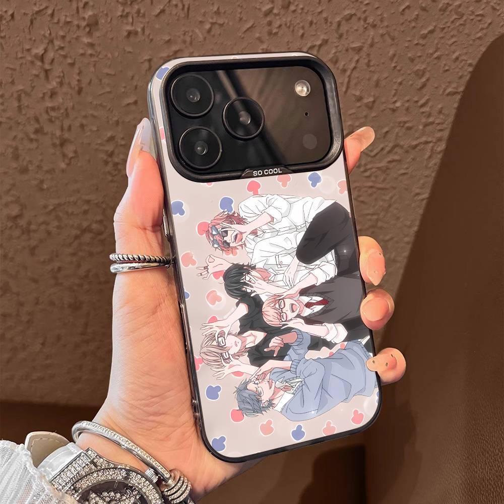 Y-Yarichin C-Comics Club For iPhone 17,16,15,14,13,12,11,Pro,Max,Plus,E,SE4,Air,Mini Black Phone Case IMD Box