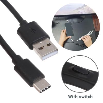 USB Cable withSwitch Type-C USB2.0 Adapter Cord 5V3A Type C To USB A Charger and Data Transfer forRaspberryPi 4B Hubs