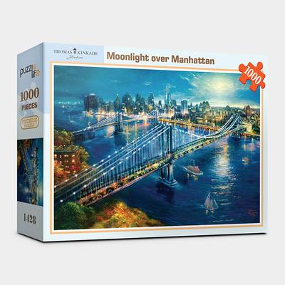 1000 Teile Puzzle - Mondschein über Manhattan