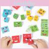 Colorful Wooden Face-changing Magic Cube Toy In Iron Box Children's Battle Toy