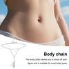 Faux Pearl Body Chain Women Adjustable Waist Chain with Extension Chain Sexy Underwear Jewelry Waist Accessory