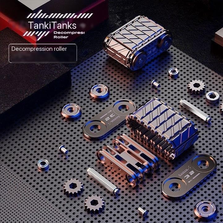 OBEST Metal Fidget Slider, Magnetic Coin Toy, EDC Toy, Stress Relief, Time Killer, Office Toy Gift, Tank Roller