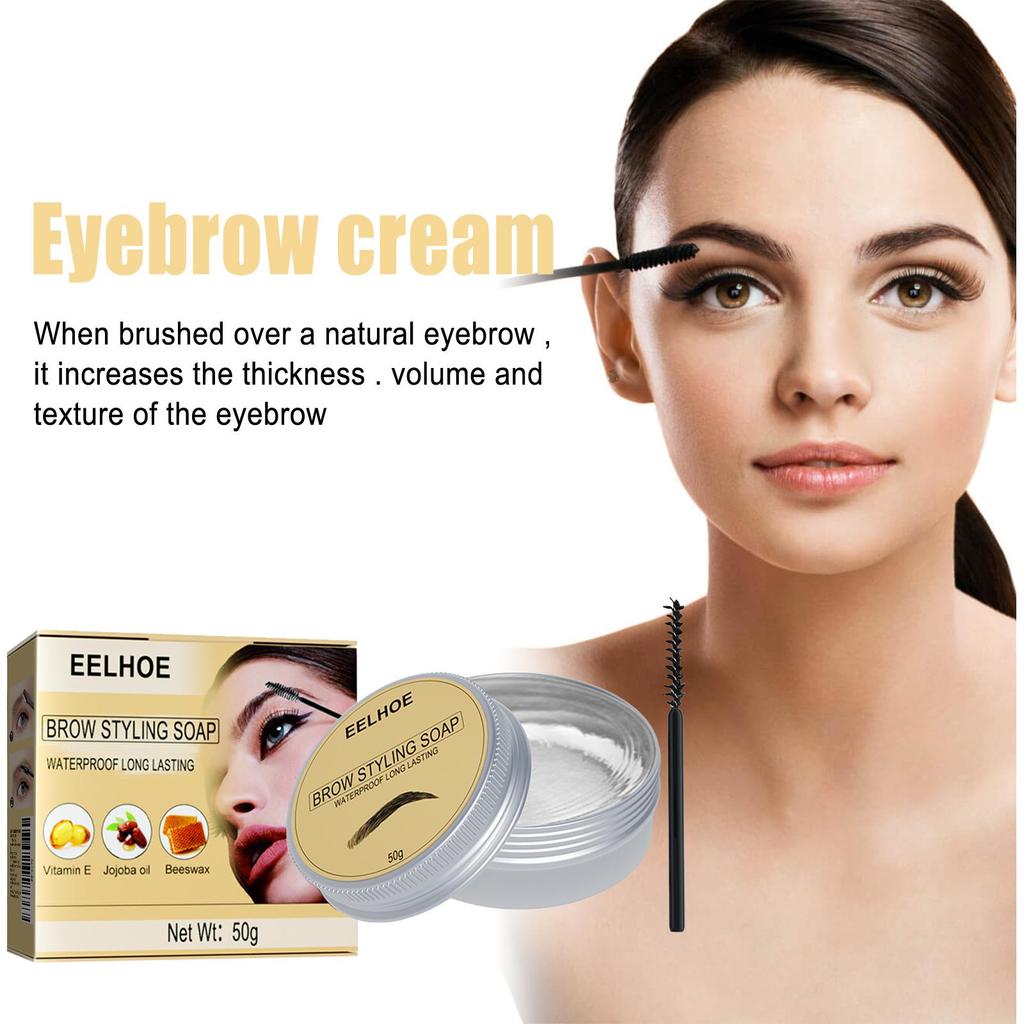 EELHOE Eyebrow Styling Gel Spread Charm 3d Sculpting Long Lasting Waterproof Natural Look Perfect Refreshing Hold Ointment 50g