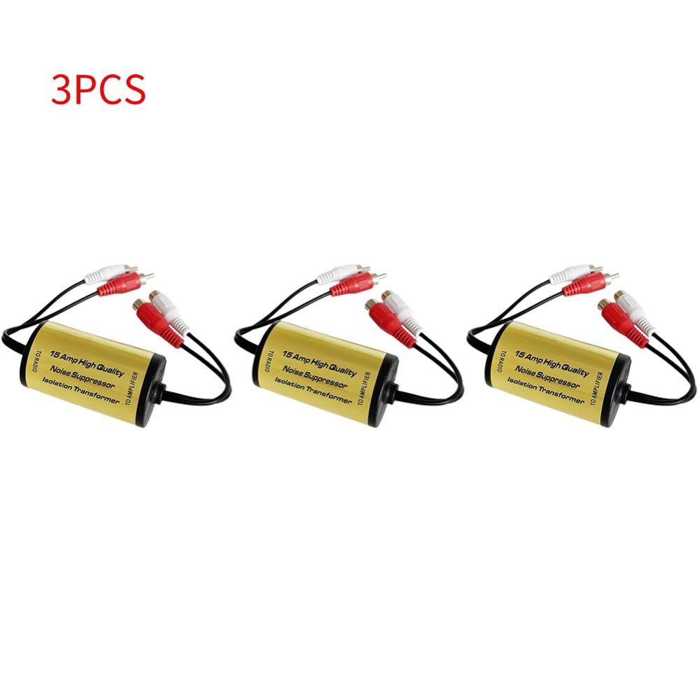 RCA Audio Noise Filter Suppressor Ground Loop Lsolator For Car And Home Stereo 2×RCA Male/Female RCA Audio Noise Filter for Car