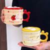 Creative Relief Rabbit Ceramic Mug Couple Cute and Beautiful Birthday Gift Water Cup Coffee Cup Souvenir