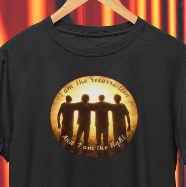 Stone Roses Resurrection Inspired Graphic T-Shirt / Manchester Indie Rock Tee L