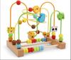 Jouets Montessori Bébé Roller Coaster en Bois Labyrinthe de Perles Jeune Enfant Apprentissage Précoce Puzzle Éducatif Jouet Mathématique pour Enfants 1 2 3 Ans
