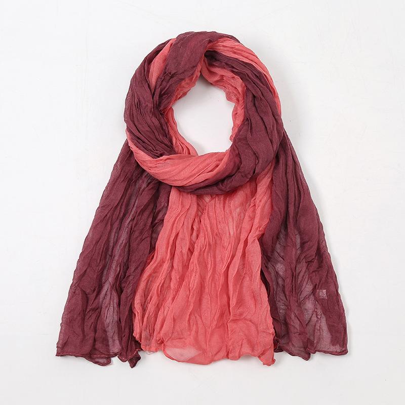 Spain Lovely Polka Floral Crinkle Viscose Shawl Scarf Lady Soft Thin Beach Wrap Pashmina Stole Bufandas Muslim Hijab 175*85Cm