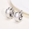 Tube Blod Huggie Hoop Earring for Women, Circle Hoops Stainles Steel Thick Simple Jewelry
