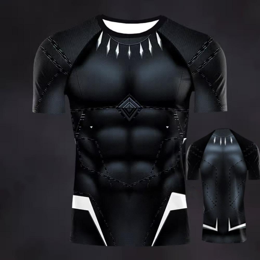 Summer Fake Muscles T-shirt Men's T-shirt Short Sleeve O-neck Casual Tshirts Clothes Women Fashion Clothing Daily Tees Top