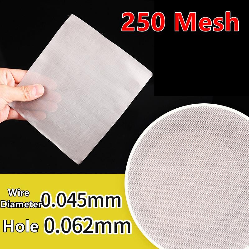 Food Grade 304 Stainless Steel Filter Mesh Home Kitchen Food Bean Powder Oil Filter Net Metal Water Filtration Screen Strainers