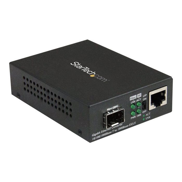 Convertisseur de média - StarTech - SFP ouvert - 1 Port - Gigabit Ethernet - Fibre optique