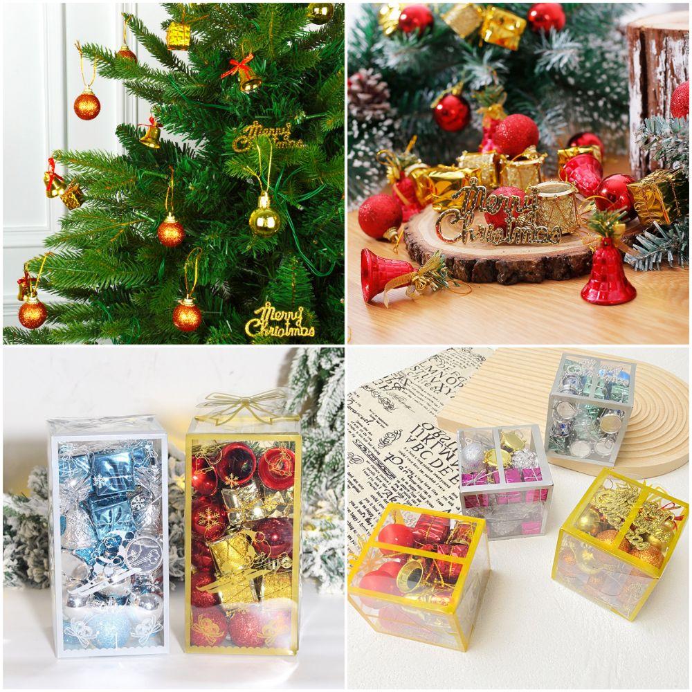 26/32PCS Multicolor Hanging Pendants Mixed Pattern Xmas Tree Decoration  Festival Ornament