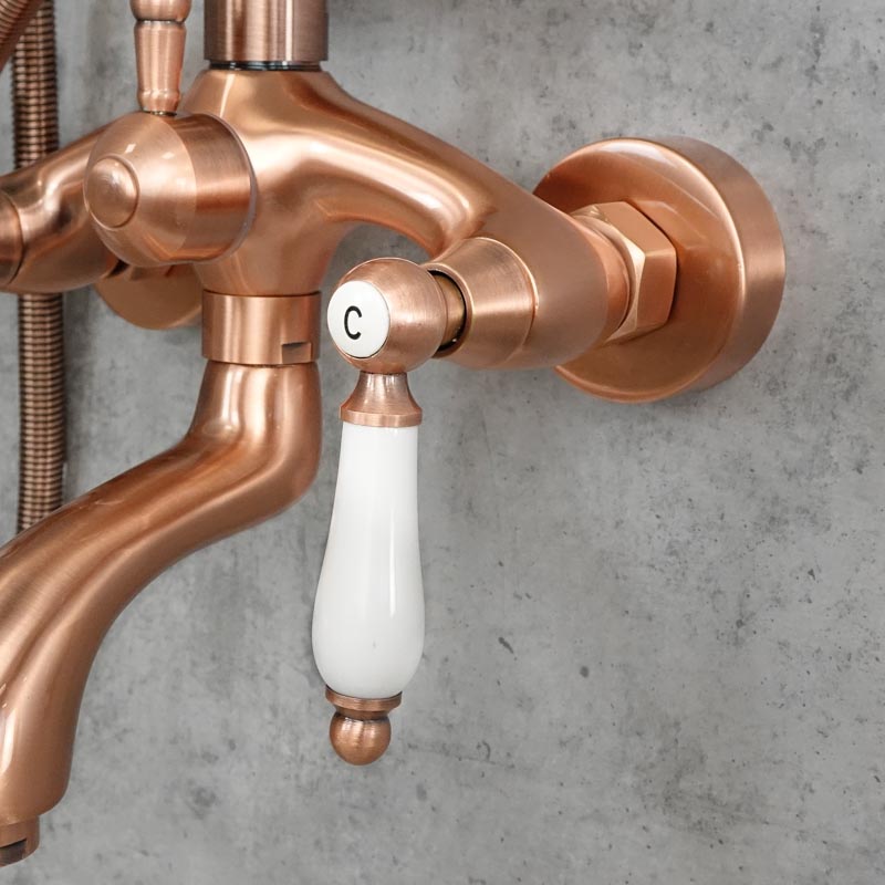 Rose gold shower faucet COPPER 2