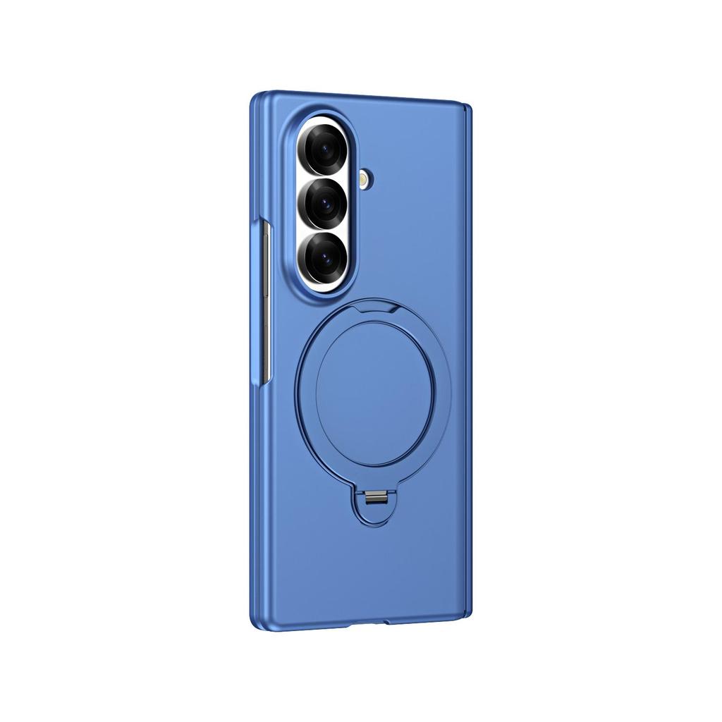 For Samsung Galaxy Z Fold8 Wide /Ultra /Z Fold7 6 5 4 Fashion Premium Skin Feel Shockproof Case Hinge protection Shell Phone Back Cover Ring Stand