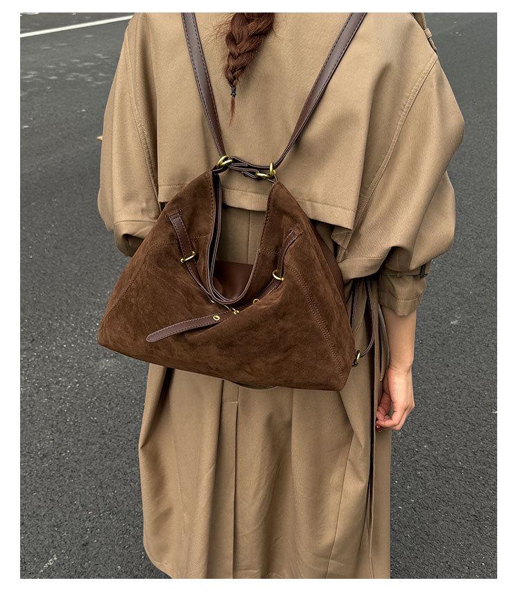 2024 Retro Fashion Large Capacity Women's Frosted Tote - Versatile Autumn/Winter Shoulder Bag