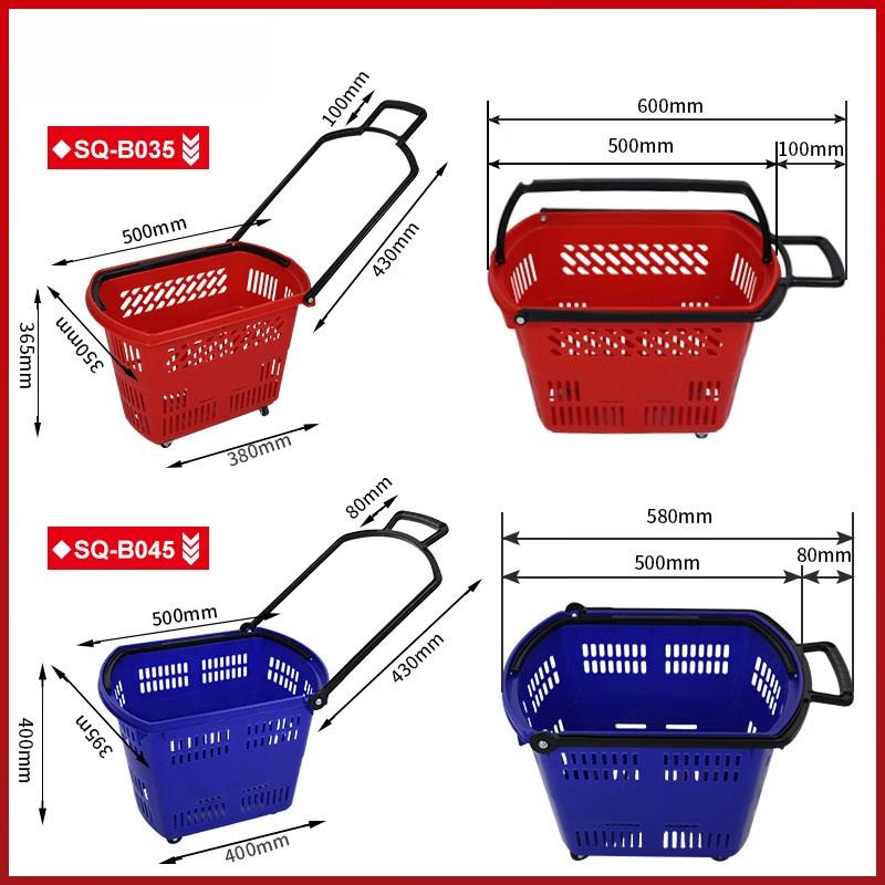 Cesto da Shopping con Ruote di Lusso Jundingying 45L