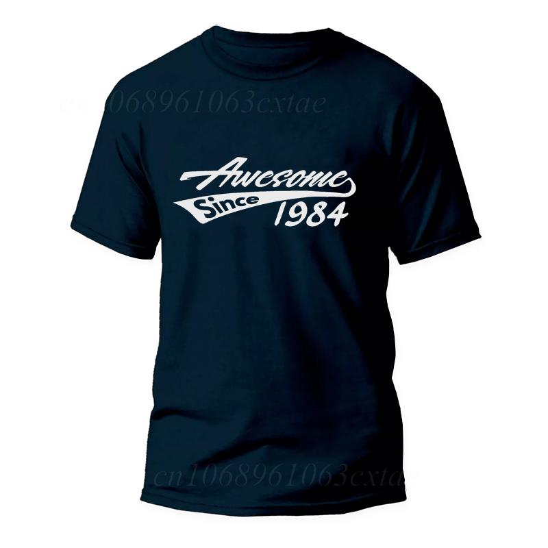 Vintage T Shirt Men Short Sleeve Streetwear O-Neck T-Shirt Tops Clothing 40th Birthday Gift Level 40 Unlocked Gamer Summer Tees