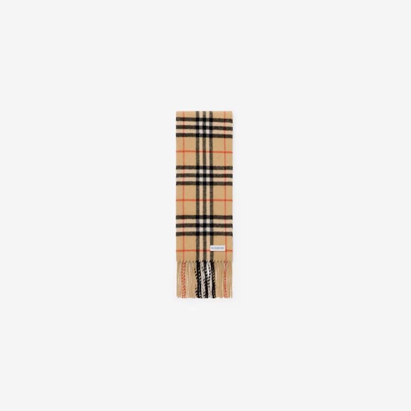 Burberry Narrow Check Cashmere Scarf