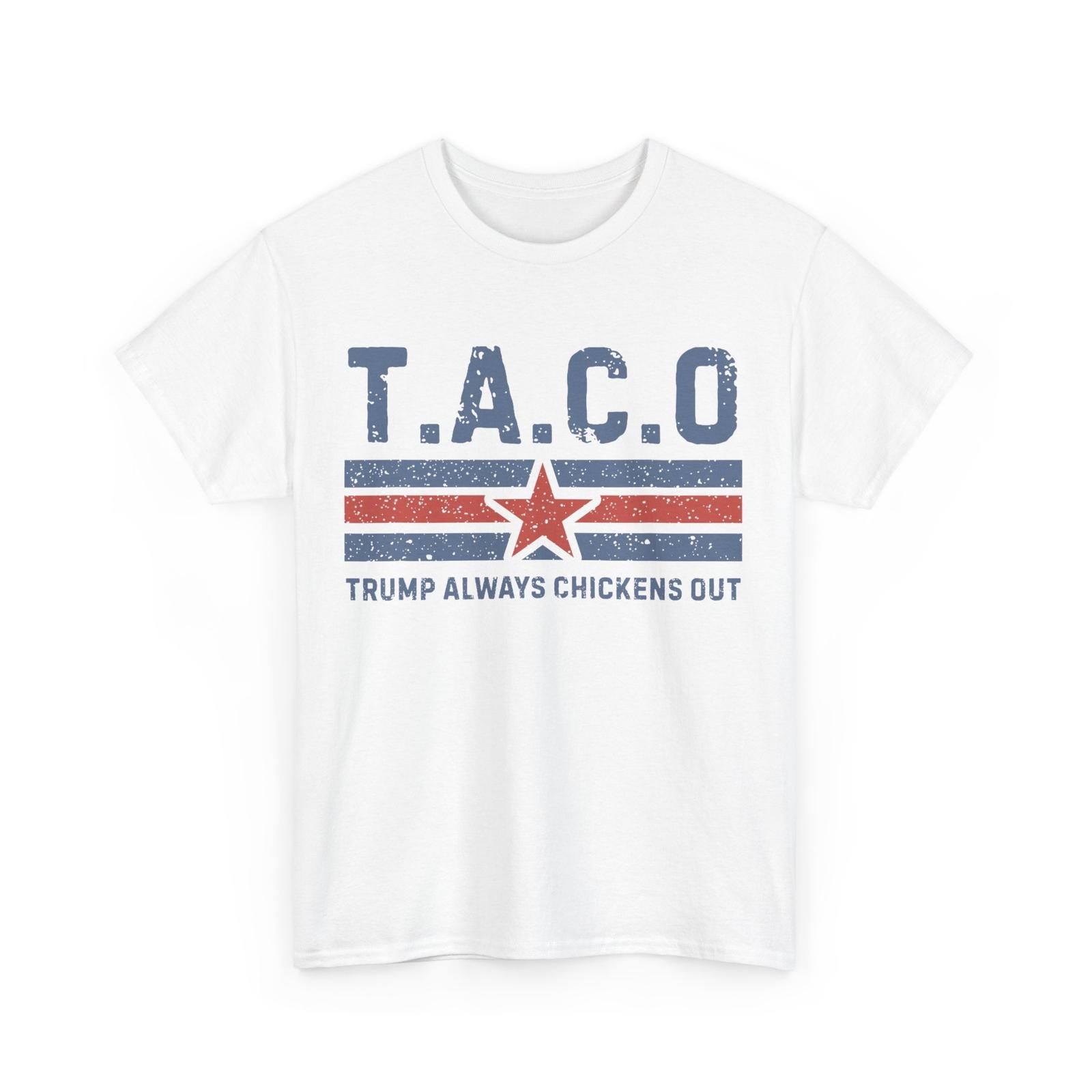 T.A.C.O Трамп Всегда Трусит Женская Мужская Смешная Винтажная Футболка L