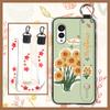 Wrist Strap Lanyard Phone Case For FCNT/Fujitsu Arrows N F-51C Silicone Fashion Design Anti-dust Durable Protective Ring