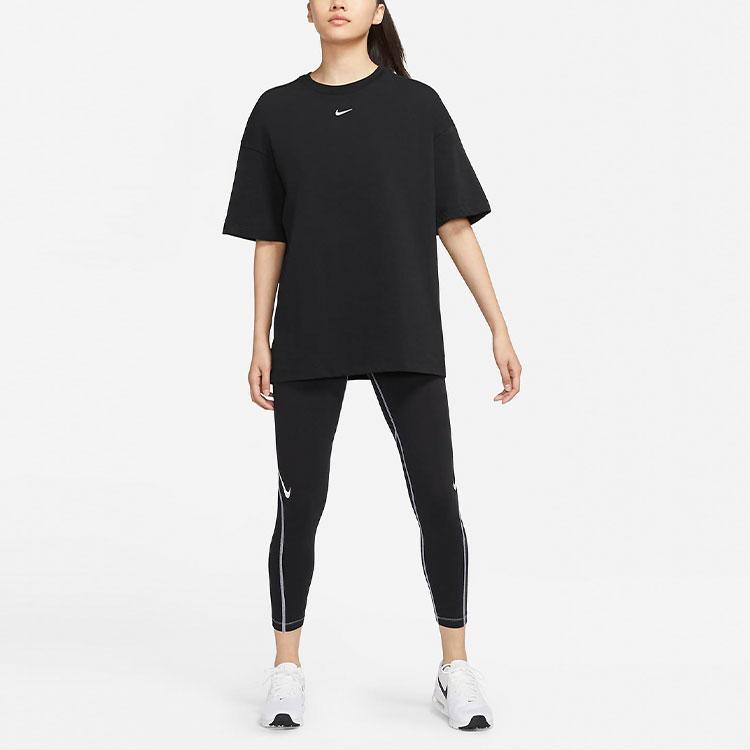 Nike Sportswear Swoosh High-Waisted Training Tights Women Bottoms Black DD5589-010