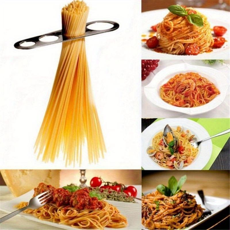 Stainless Steel Spaghetti Measuring Tool - 4-Portion Control Gadget for Perfect Pasta Servings, Durable & Easy To Clean Kitchen Accessory