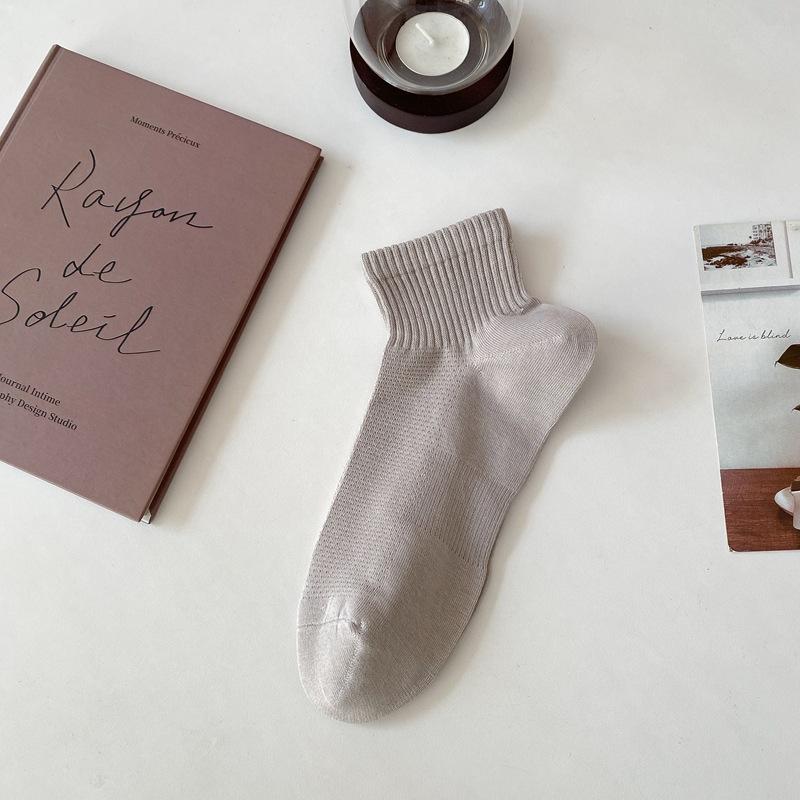 Solid Color High Elastic Bar Basic Versatile Casual Sports Socks Men'S Fashion Sports Men'S Socks