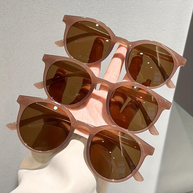 3pcs Oval Fashion Sunglasses For Women Men Casual Anti Glare Sun Shades Glasses For Driving Beach Travel Eyeglasses UV400