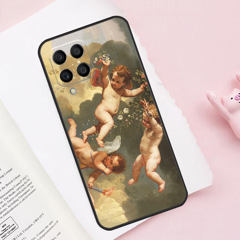 Renaissance Angels For Samsung Galaxy M54 M34 M14 M53 M33 M13 M12 M32 M52 M20 M15 M55 M21 M51 M31s M30s Case