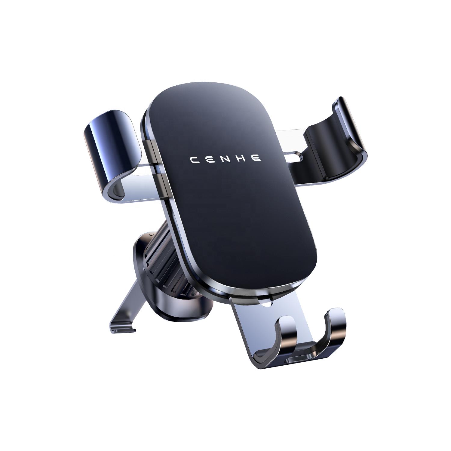 Gravity Car Phone Holder with Air Outlet Convenient Car Mount Phone Holder чёрный